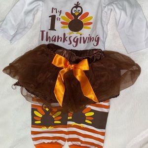 My First Thanksgiving Outfit!! Size 6 Months!